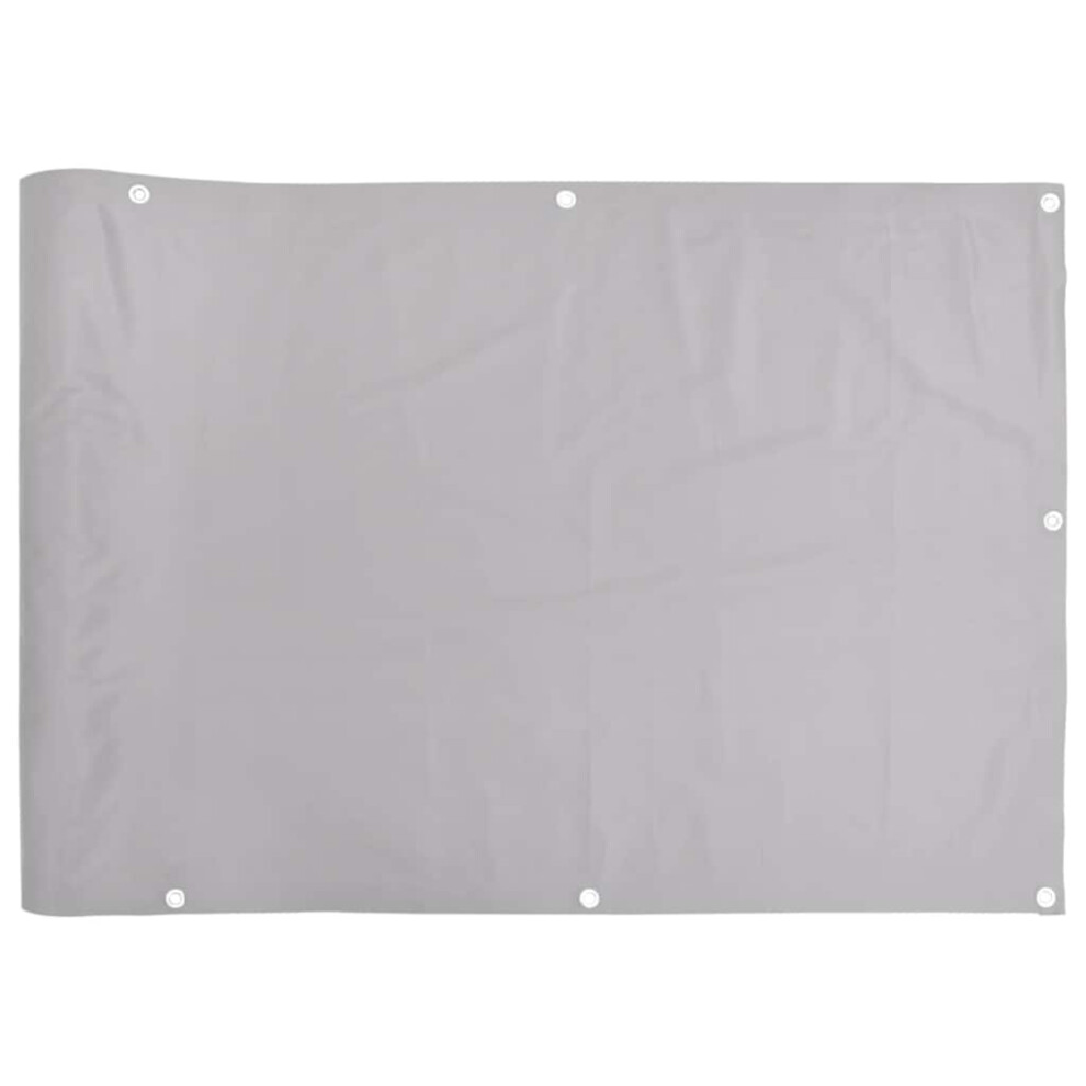 Vidaxl Balcony Privacy Screen Outdoor Screen Privacy Net Grey 300X75 Cm Pvc