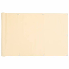 vidaXL Balkon-Sichtschutz Creme 600x90 cm PVC