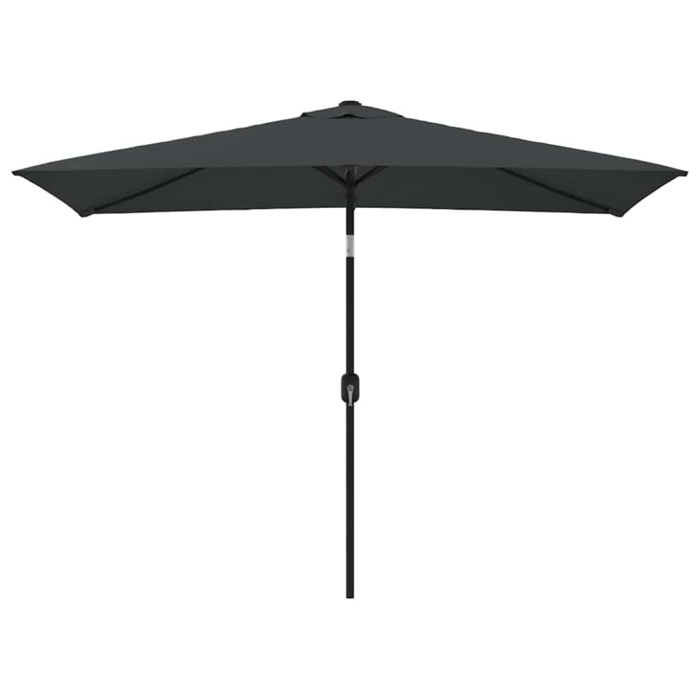 Vidaxl Garden Parasol With Metal Pole Sunshade Outdoor Umbrella Anthracite