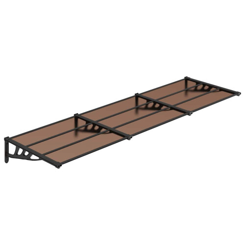 VidaXL vidaXL Türvordach Schwarz 297,5x90 cm Polycarbonat