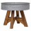vidaXL Coffee Table End Table Accent Side Table Mixed Recycled Wood Silver 1