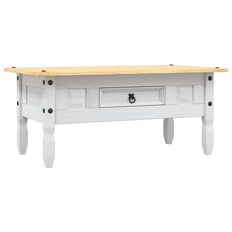 Vidaxl Coffee Table Mexican Pine Corona Range White Couch End Side Tea Tables