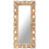VidaXL vidaXL Solid Mango Wood Hand Carved Mirror Brown Wooden Hall Makeup Accessory 1