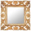 VidaXL vidaXL Solid Mango Wood Hand Carved Mirror Brown Wall Wooden Makeup Accessory 1
