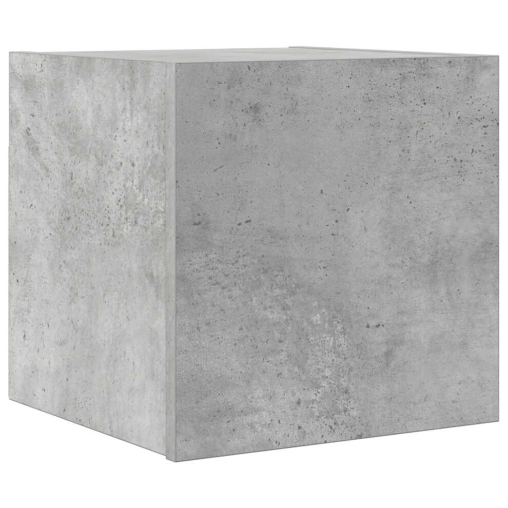 vidaXL Wall Mounted TV Cabinet Concrete Grey Floating Cupboard Stereo Cabinet