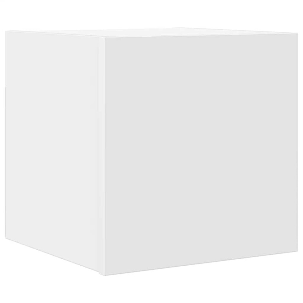 vidaXL Wall Mounted TV Cabinet White Floating Cupboard TV Unit HiFi Cabinet