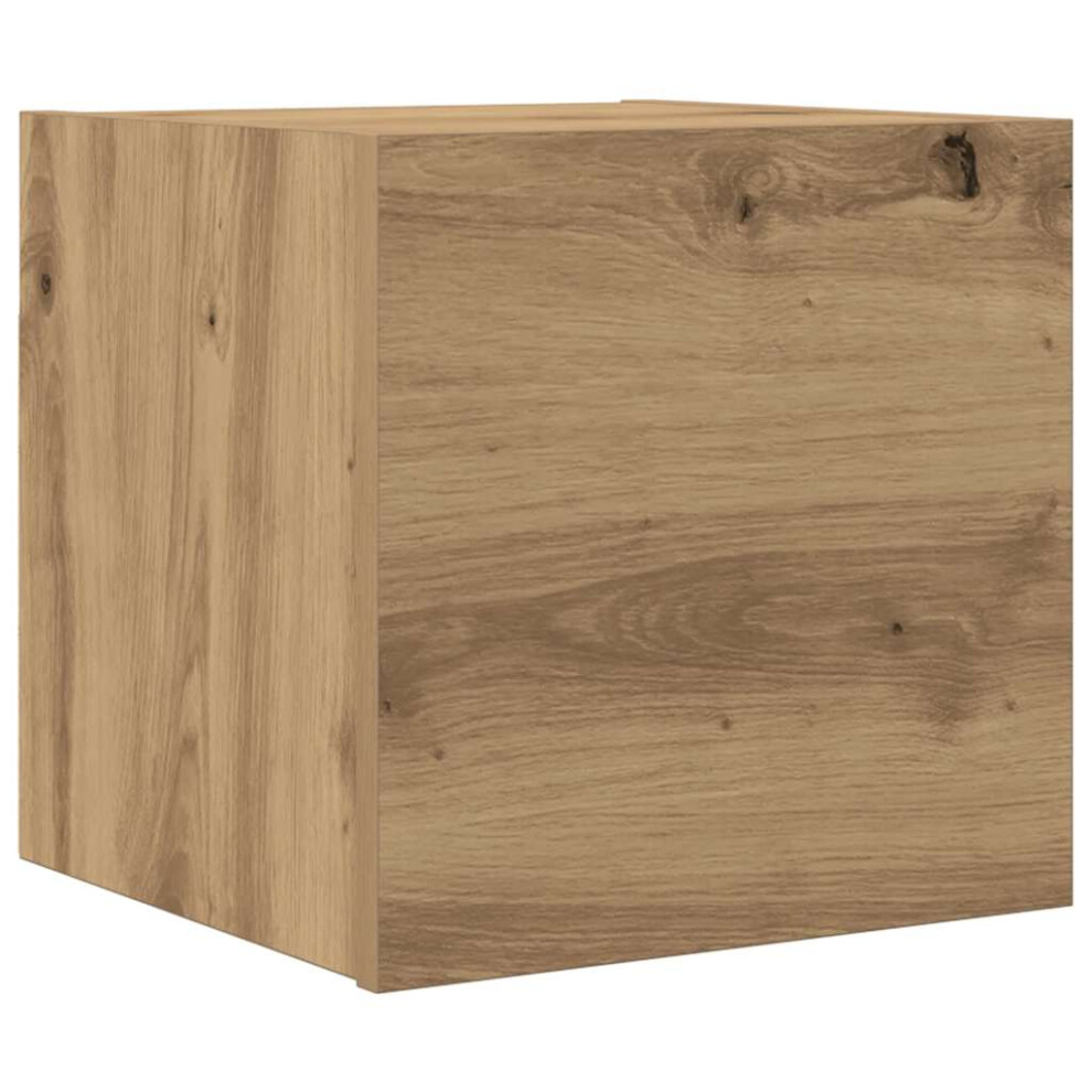 Vidaxl Wall Mounted Tv Cabinet Floating Tv Unit Floating Tv Stand Artisan Oak