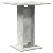 vidaXL BistroTable Concrete Grey Engineered Wood Bar Table Patio Furniture