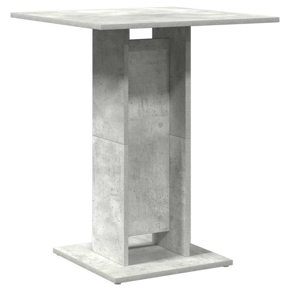 B&Q -  Bistro Table Concrete Grey 60X60X75 Cm Engineered Wood - Image 3