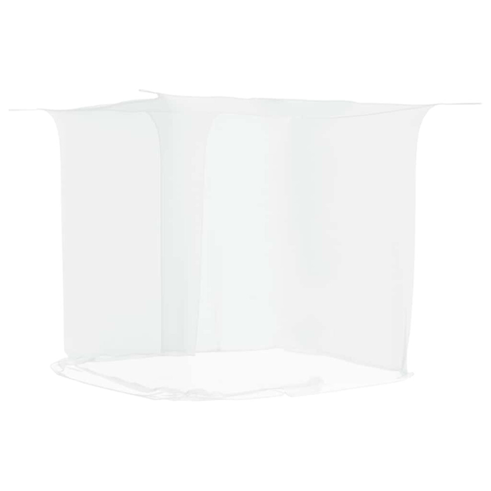 Vidaxl (220 X 120 X 150 Cm) Hanging Mosquito Net Bed Mosquito Mesh Net Bed Canopy 156 Mesh White