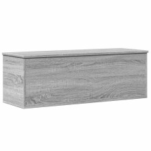 vidaXL Storage Box Blanket Box Toy Storage Chest Grey Sonoma Engineered Wood