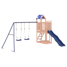 (solid douglas wood) vidaXL Outdoor Playset Garden Playhouse Kids Playground Solid Wood Douglas