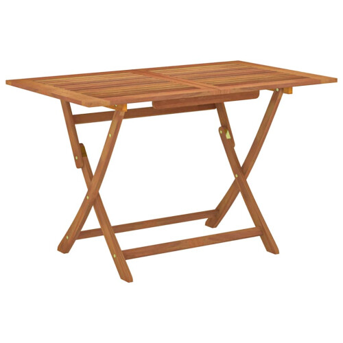 VidaXL vidaXL Folding Garden Table Foldable Patio Dining Table Solid Eucalyptus Wood
