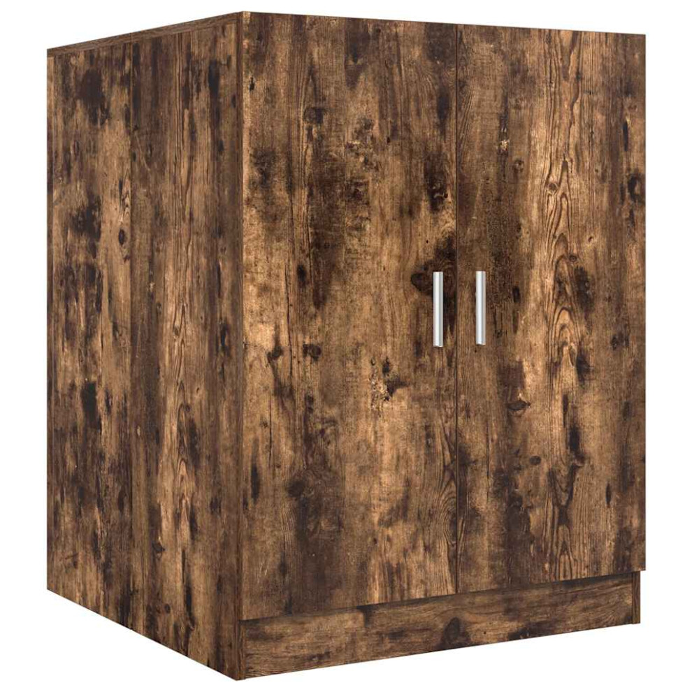 (smoked oak) vidaXL Washing Machine Cabinet Bathroom Laundry Room Cupboard Storage Rack