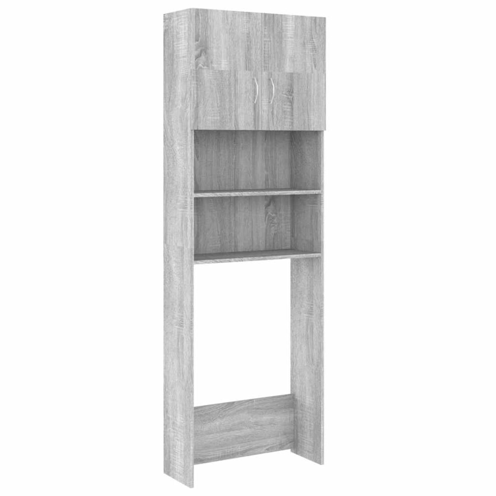 (grey sonoma) vidaXL Washing Machine Cabinet Bathroom Cabinet Cupboard Rack Multi Colours