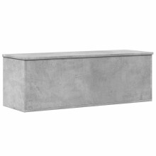 vidaXL Storage Box Blanket Box Storage Chest Concrete Grey Engineered Wood