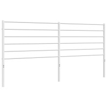 (white, 200 cm) vidaXL Metal Headboard Bed Base Header Bedstead Headboard Bedroom Bed Header