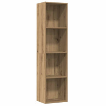 (artisan oak) vidaXL Book Cabinet/TV Cabinet Living Room Wall Shelf Book Stand Wall Rack