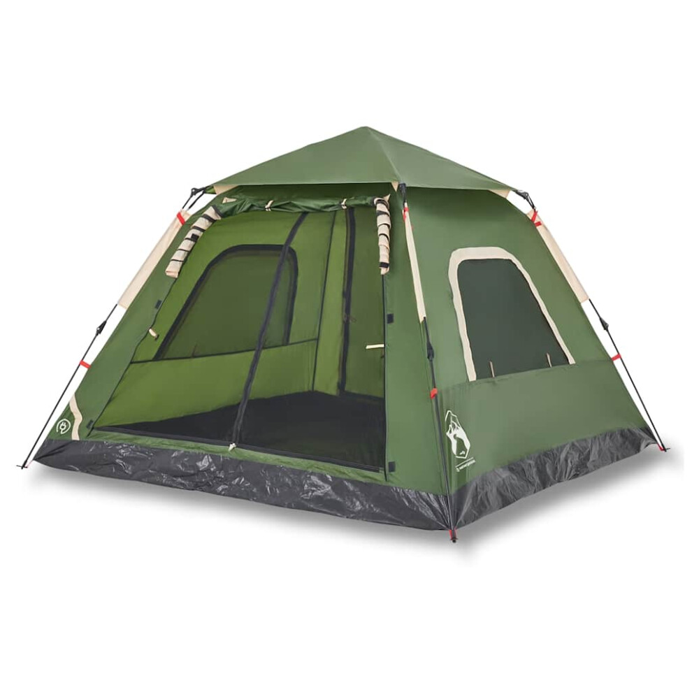 Vidaxl (, 235 X 235 X 155 Cm) Camping Tent Dome 5-Person Lightweight Tent Dome Tent Quick Release Green