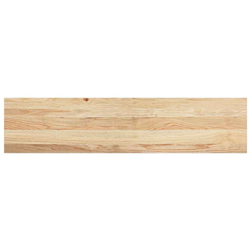 Vidaxl (Natural, 110 X 25 X 2 Cm/ 2 Pcs) Stair Treadss Step Mat Door Mat Tread Mat Untreated Solid Wood Oak