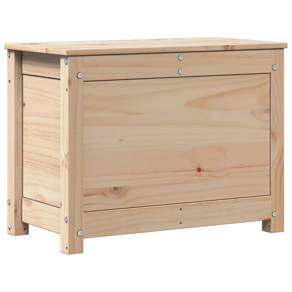 Vidaxl (Natural, 60 X 32 X 45.5 Cm) Storage Box Trunk Organiser Storage Chest Blanket Box Solid Wood Pine