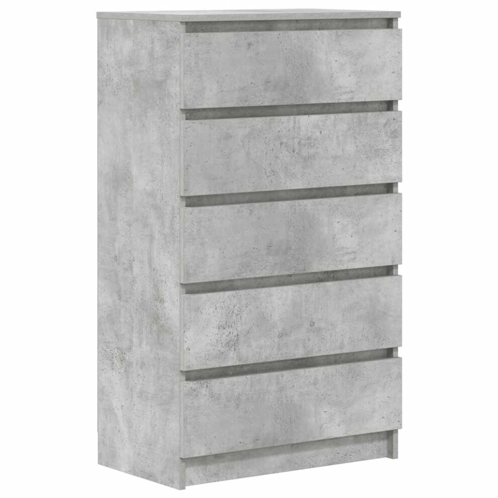 Vidaxl (Concrete Grey) Drawer Cabinet Engineered Wood Storage Cabinet Chest Multi Colours
