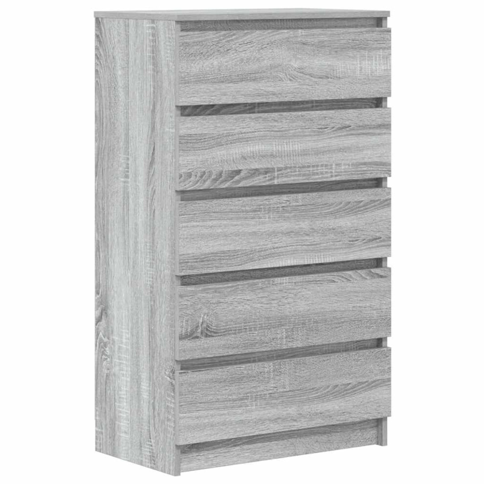 Vidaxl (Grey Sonoma) Drawer Cabinet Engineered Wood Storage Cabinet Chest Multi Colours