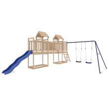 (Solid pinewood) vidaXL Outdoor Playset Wooden Playground Set Kids Swing Set Solid Wood Douglas