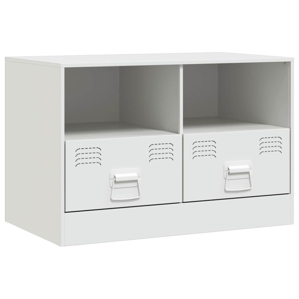 Vidaxl (White, 1 Pcs) Tv Cabinet Tv Stand Tv Unit Entertainment Centre Mustard Yellow Steel