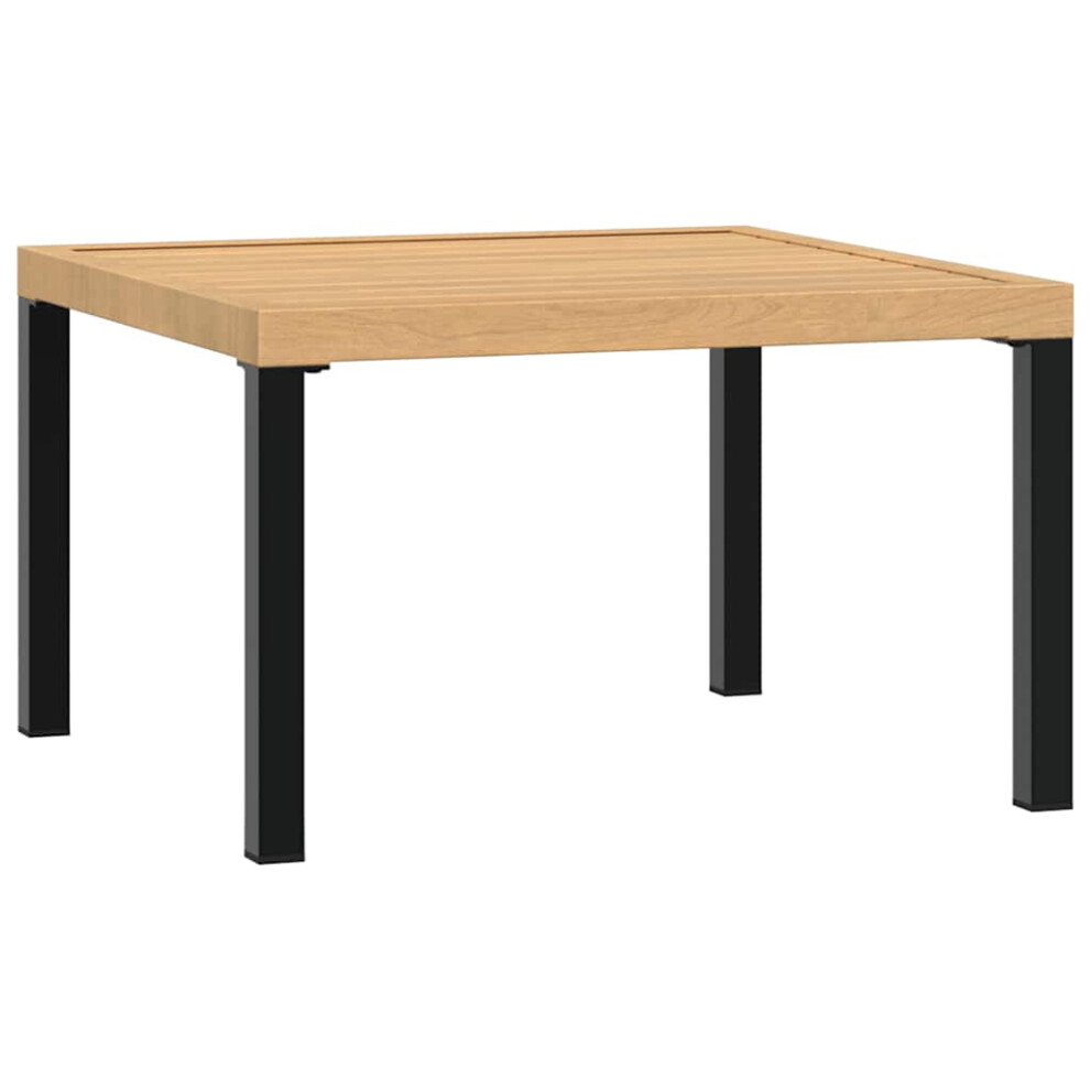 Vidaxl Garden Coffee Table Patio Dining Table Outdoor Table Black Aluminium