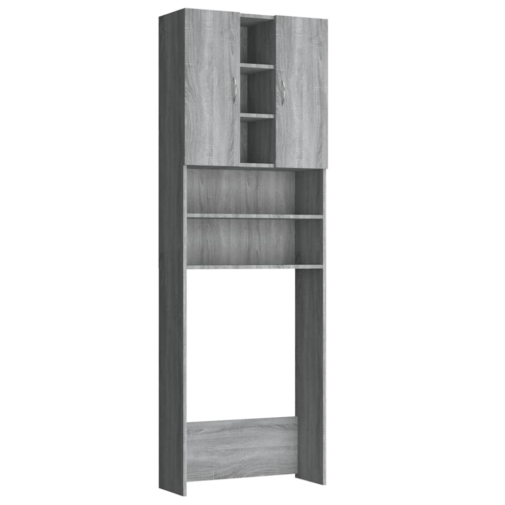 (grey sonoma) vidaXL Washing Machine Cabinet Bathroom Laundry Room Cupboard Storage Rack