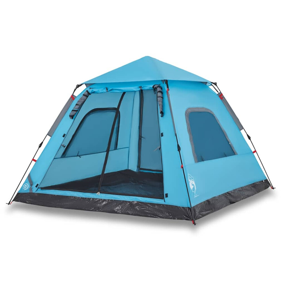 Vidaxl (, 235 X 235 X 155 Cm) Camping Tent Dome 5-Person Lightweight Tent Dome Tent Quick Release Blue