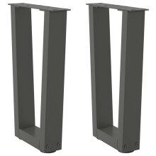 vidaXL Couchtischbeine V-Form 2 Stück Anthrazit 28x(42-43,3) cm Stahl