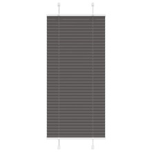 vidaXL Plissee Schwarz 55x150 cm Stoffbreite 54,4 cm Polyester