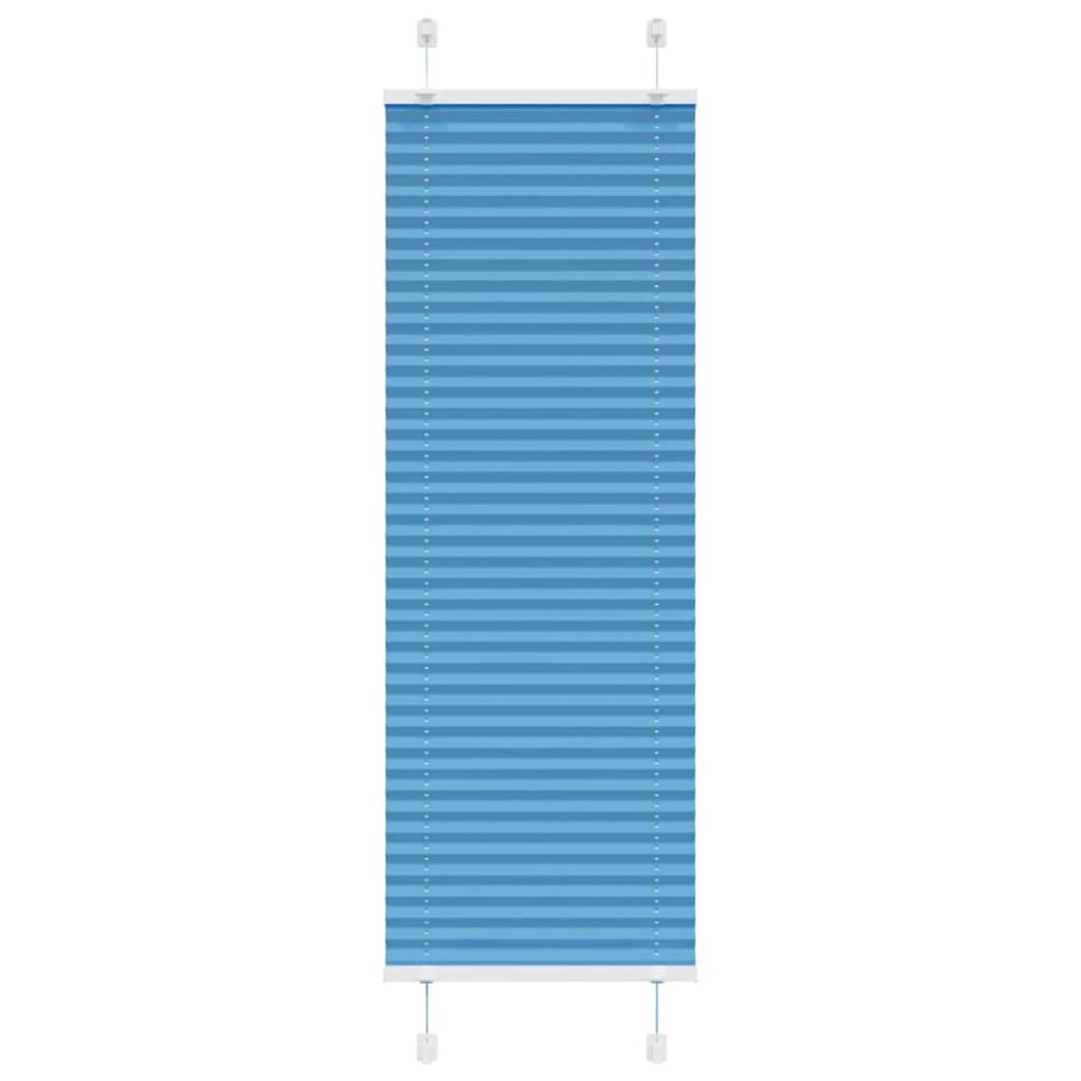 Vidaxl (Blue, 45 X 150 Cm) Pleated Blind Anthracite 40X100 Cm Fabric Width 39.4 Cm Polyester