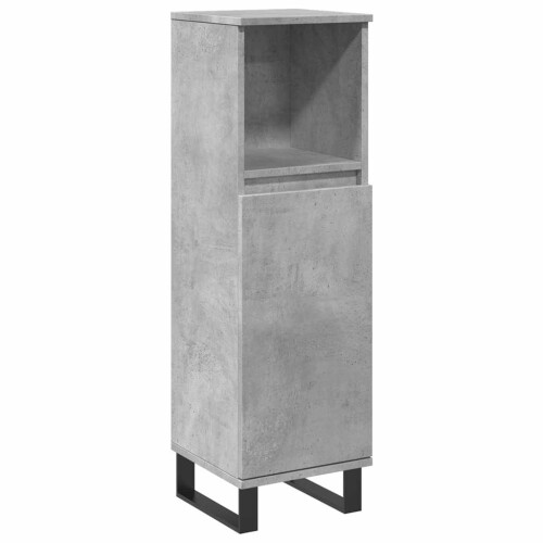 VidaXL vidaXL Bathroom Cabinet Cupboard Vanity Unit Concrete Grey Engineered Wood