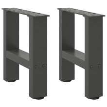 (anthracite, 40 x (30-31) cm) vidaXL Coffee Table Legs Desk Legs Metal Furniture Legs Bar Stand DIY Steel