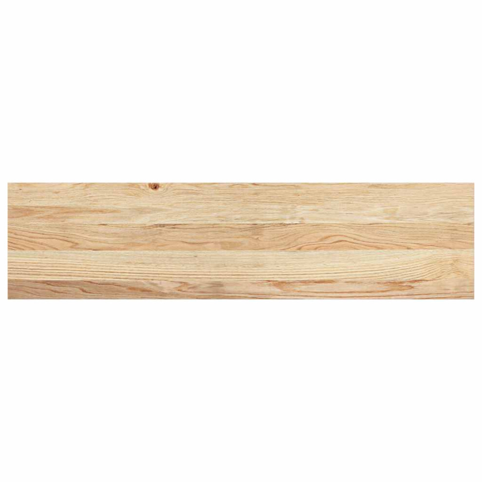 Vidaxl (Natural, 100 X 30 X 2 Cm/ 2 Pcs) Stair Treadss Step Mat Door Mat Tread Mat Untreated Solid Wood Oak