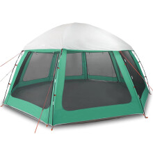 (sea green, 510 x 510 cm) vidaXL Pool Tent with Removable Fly & Mesh Walls Sea Green 510x510 cm