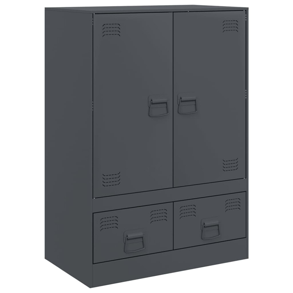 (anthracite) vidaXL Highboard Sideboard Living Room Side Cabinet Storage Cupboard Steel-image-OPC-PDY28V7-NEW
