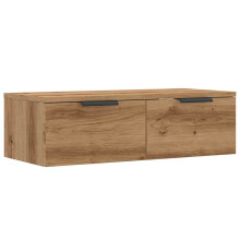 (artisan oak) vidaXL Wall Cabinet Floating TV Unit Wall Mount Media Cabinet Engineered Wood