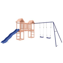 (Solid douglas wood) vidaXL Outdoor Playset Wooden Playground Set Kids Swing Set Solid Wood Douglas