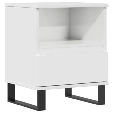 (high gloss white, 1 pcs) vidaXL Bedside Cabinets Nightstand Side Table Bed Cabinet Engineered Wood