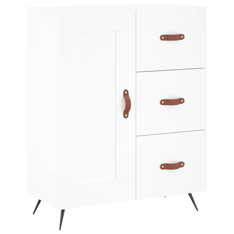 Vidaxl (White) Sideboard Storage Side Cabinet Cupboard Grey Sonoma Engineered Wood