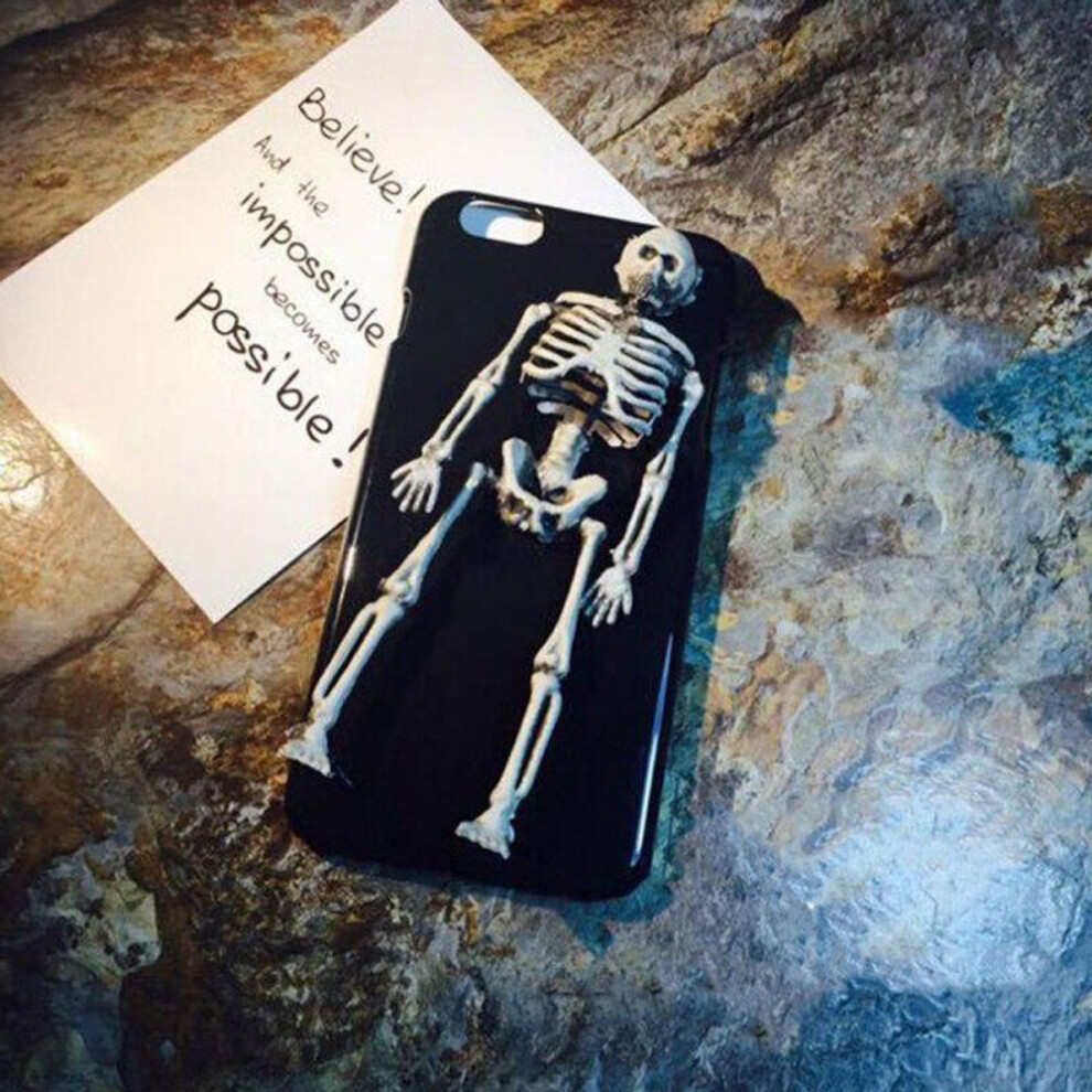 (14cm) Skeleton Human Model Skull Full Body Mini Figure Toy Phone Hanger Halloween
