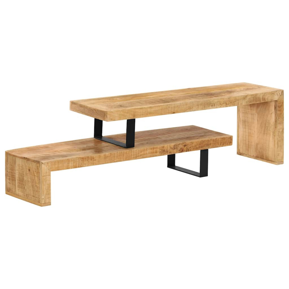 Vidaxl Solid Mango Wood Tv Stand Home Room Hifi Sideboard Cabinet Unit Centre