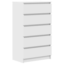 (white) vidaXL Drawer Cabinet Engineered Wood Storage Cabinet Chest Multi Colours