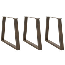 (natural, 70 x (72-73.3) cm/ 3 pcs/ 1 piece) vidaXL Coffee Table Legs V-Shape Desk Legs Furniture Legs Bar Stand DIY Steel