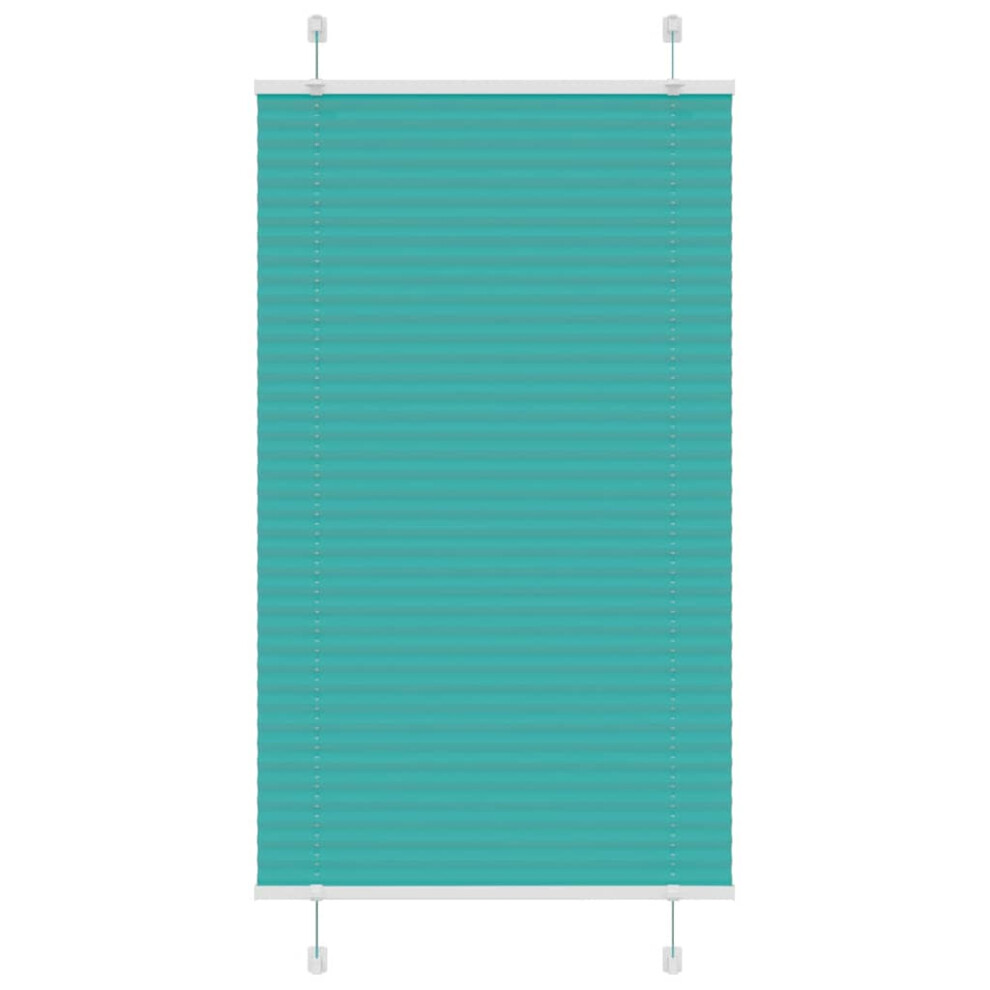 Vidaxl (Petrol Green, 70 X 100 Cm) Pleated Blind Anthracite 60X100 Cm Fabric Width 59.4 Cm Polyester