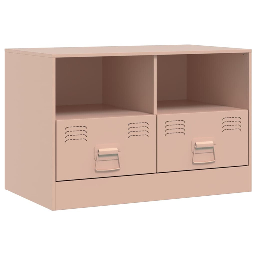 Vidaxl (Pink, 1 Pcs) Tv Cabinet Tv Stand Tv Unit Entertainment Centre Mustard Yellow Steel
